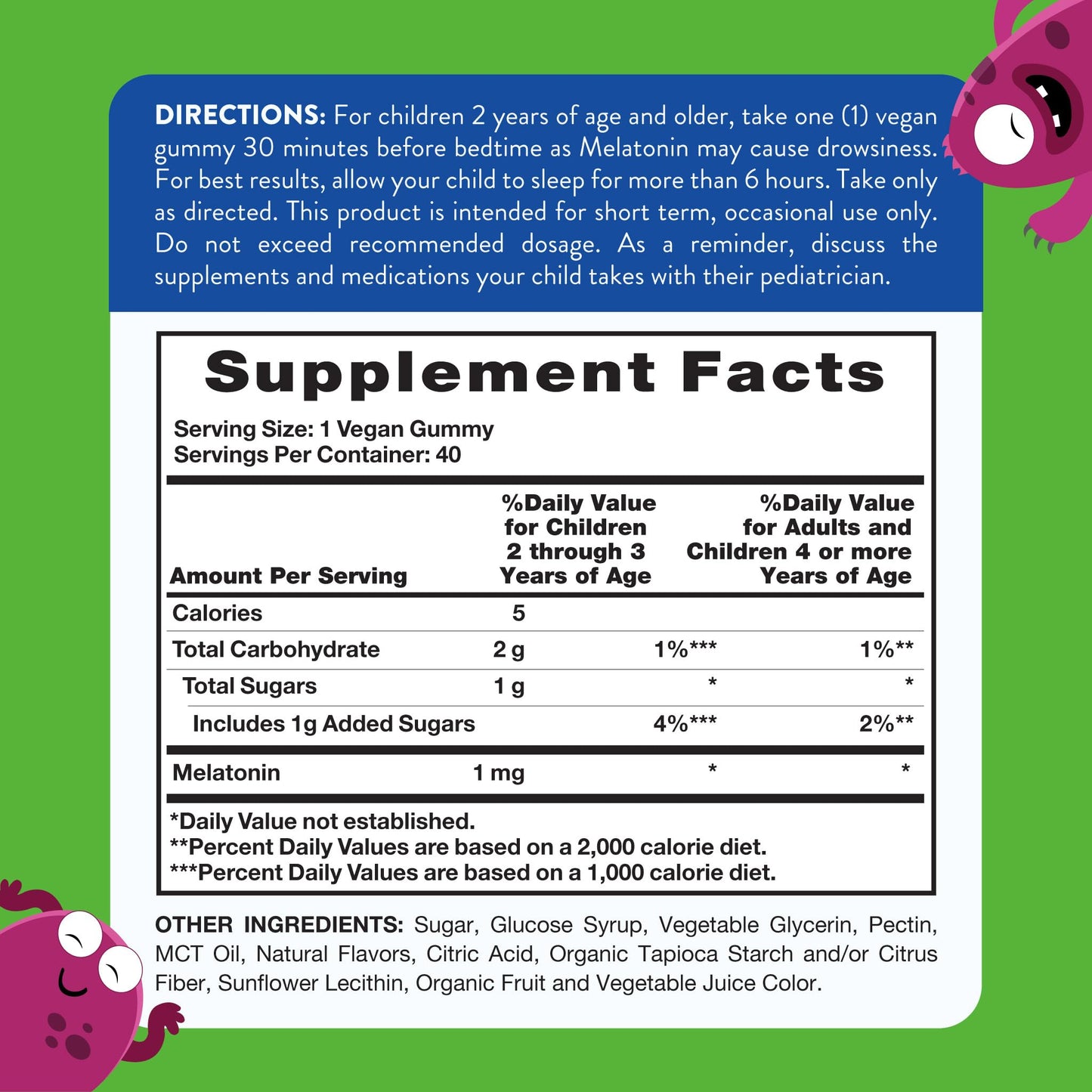 Nature's Truth Kids Melatonin Gummies 40 Count