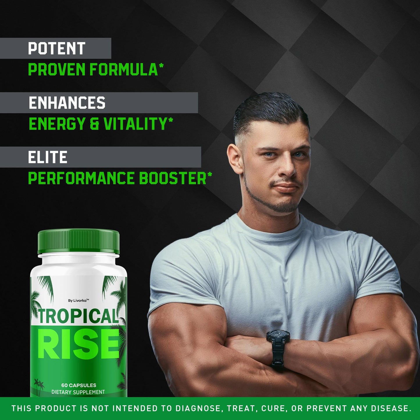 LIVORKA Tropical Rise for Men Capsules, 180 Capsules