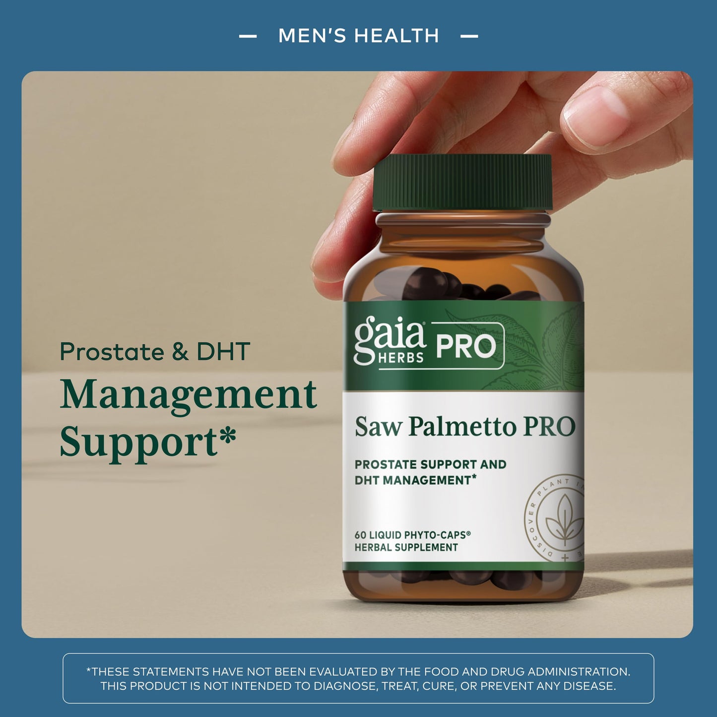 Gaia Herbs PRO Saw Palmetto PRO Capsule 60 Count