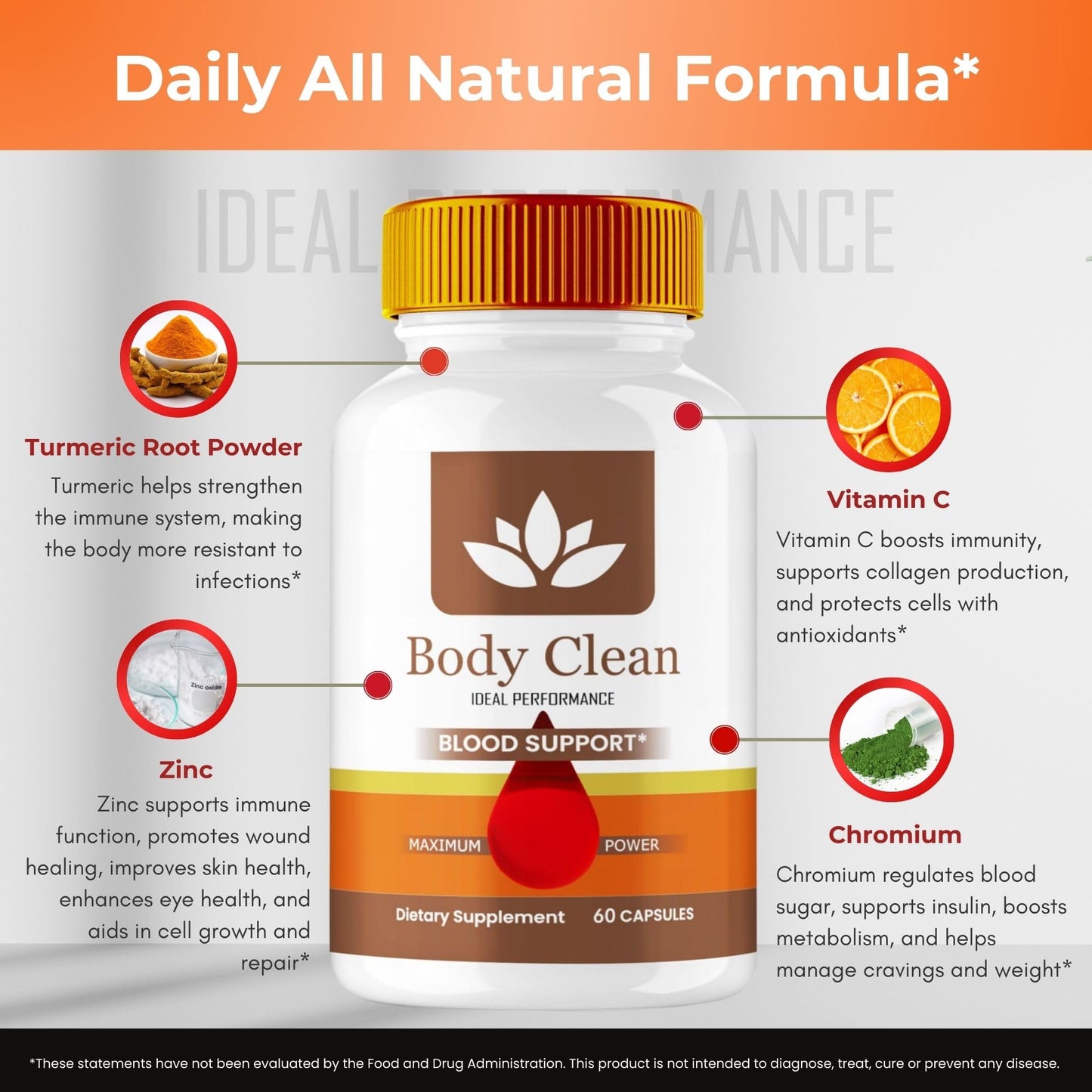 Ideal Performance Body Clean Capsules, 120 Count