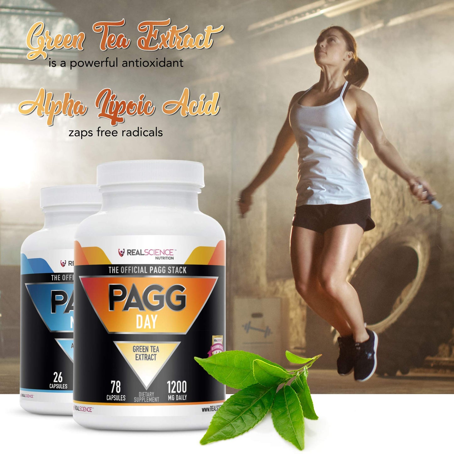 The Official Pagg Stack 4 Hour Body by Tim Ferris Fat Burning and Muscle Building Support Green Tea Extract Day Supplements and Alpha Lipoic Acid Night Supplements 104 Capsules