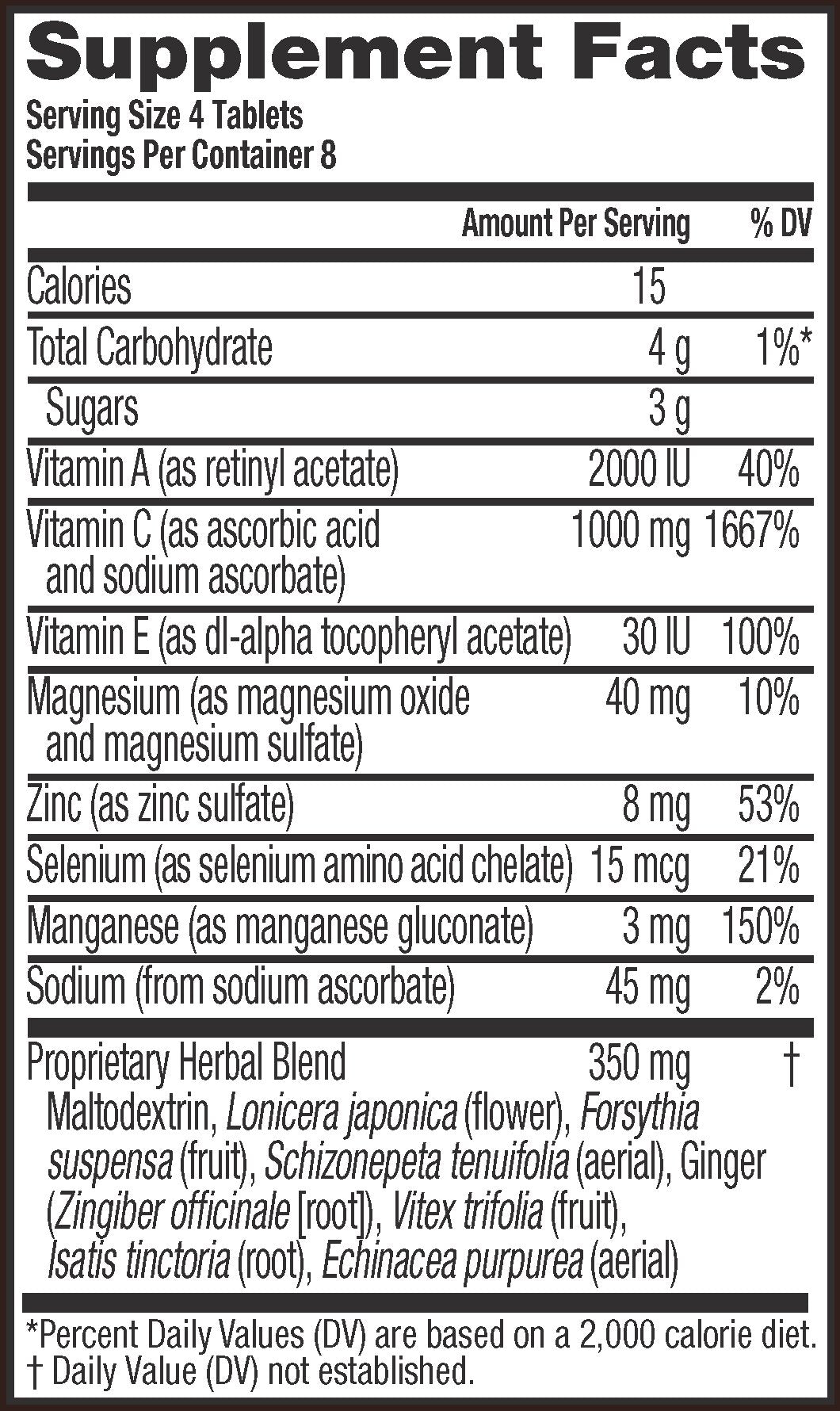 Airborne 1000mg Vitamin C Chewable Tablets with Zinc Immune Support - 32 Tablets