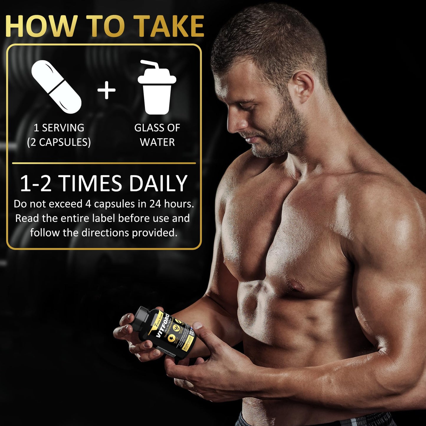 Thrive Essence Testosterone Booster Supplement for Men, 60 Capsules