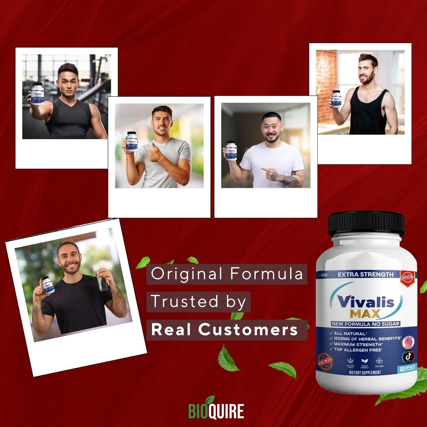 BIOQUIRE Vivalis Max Organic Maca Root Complex 60 Capsules
