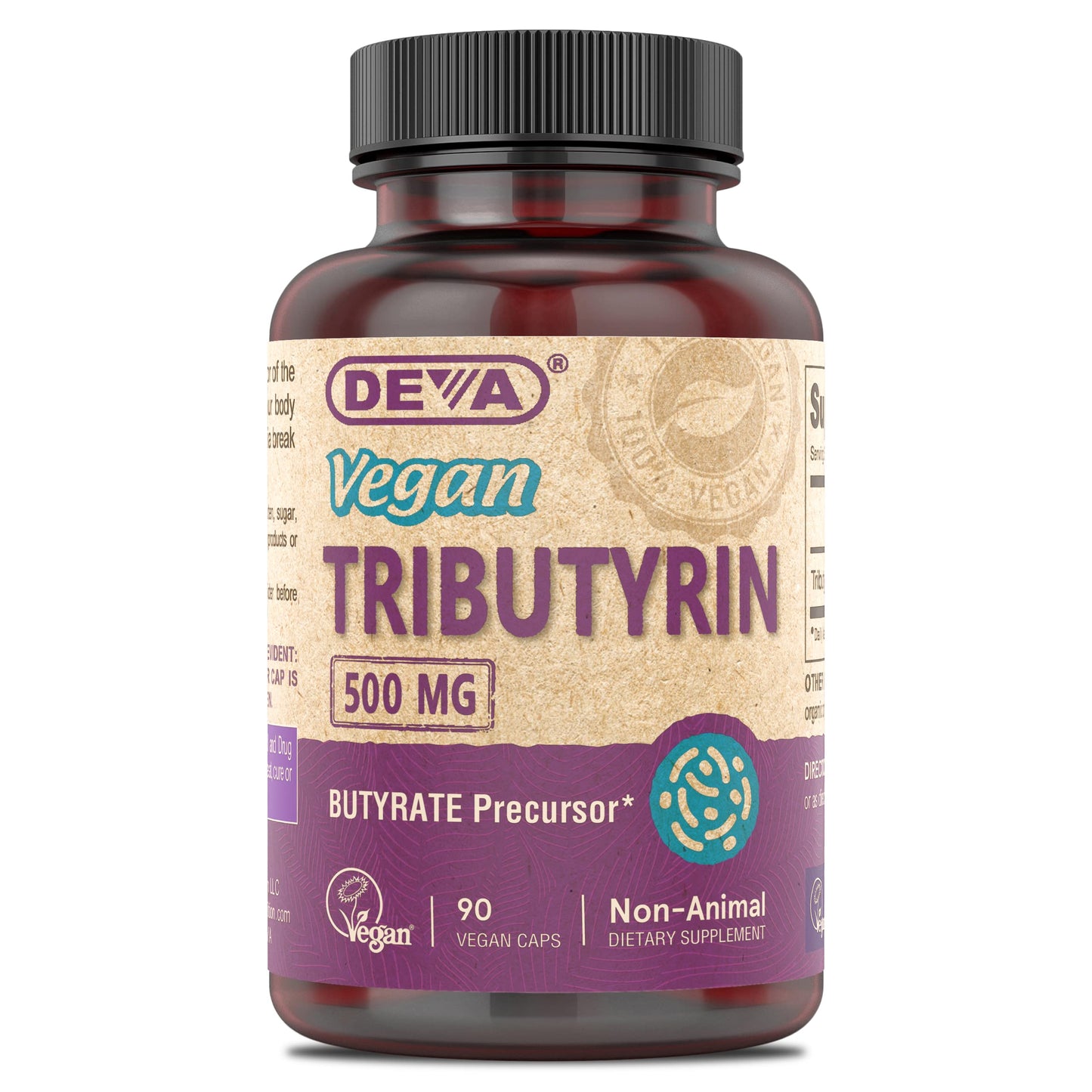 DEVA Vegan Tributyrin Supplement Capsule 90 Count