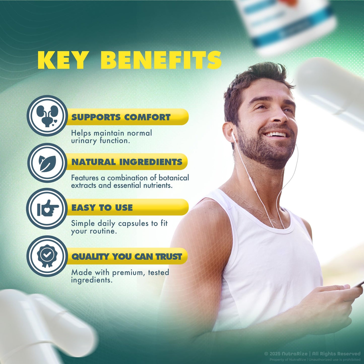 NutraRize Uramax Prostate Health Support, 60 Capsules
