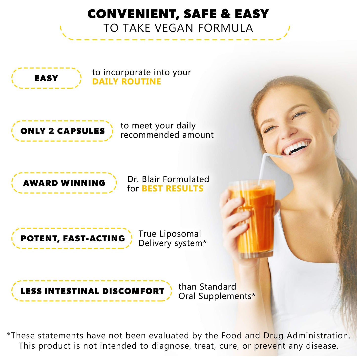 ATLANOVA True Liposomal Vitamin C 1000mg Capsules, 60 Count