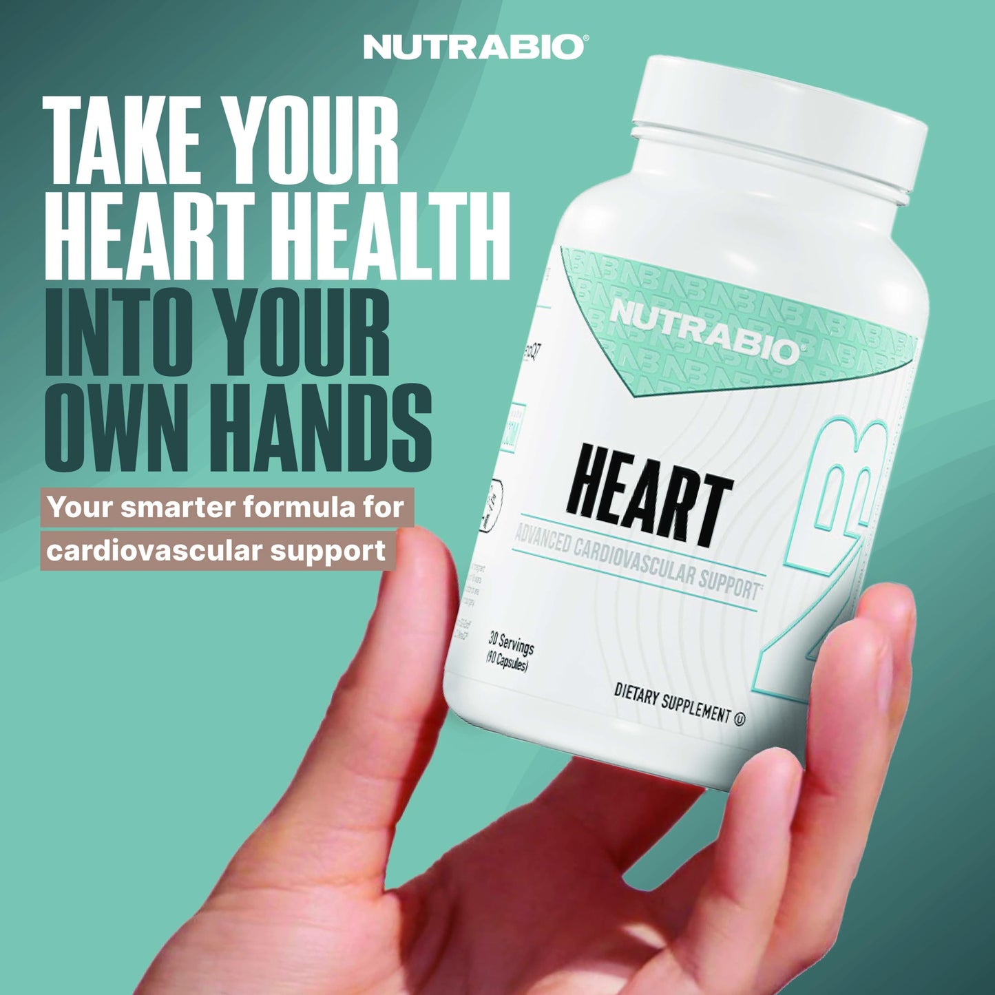 NutraBio Heart 90 Capsules
