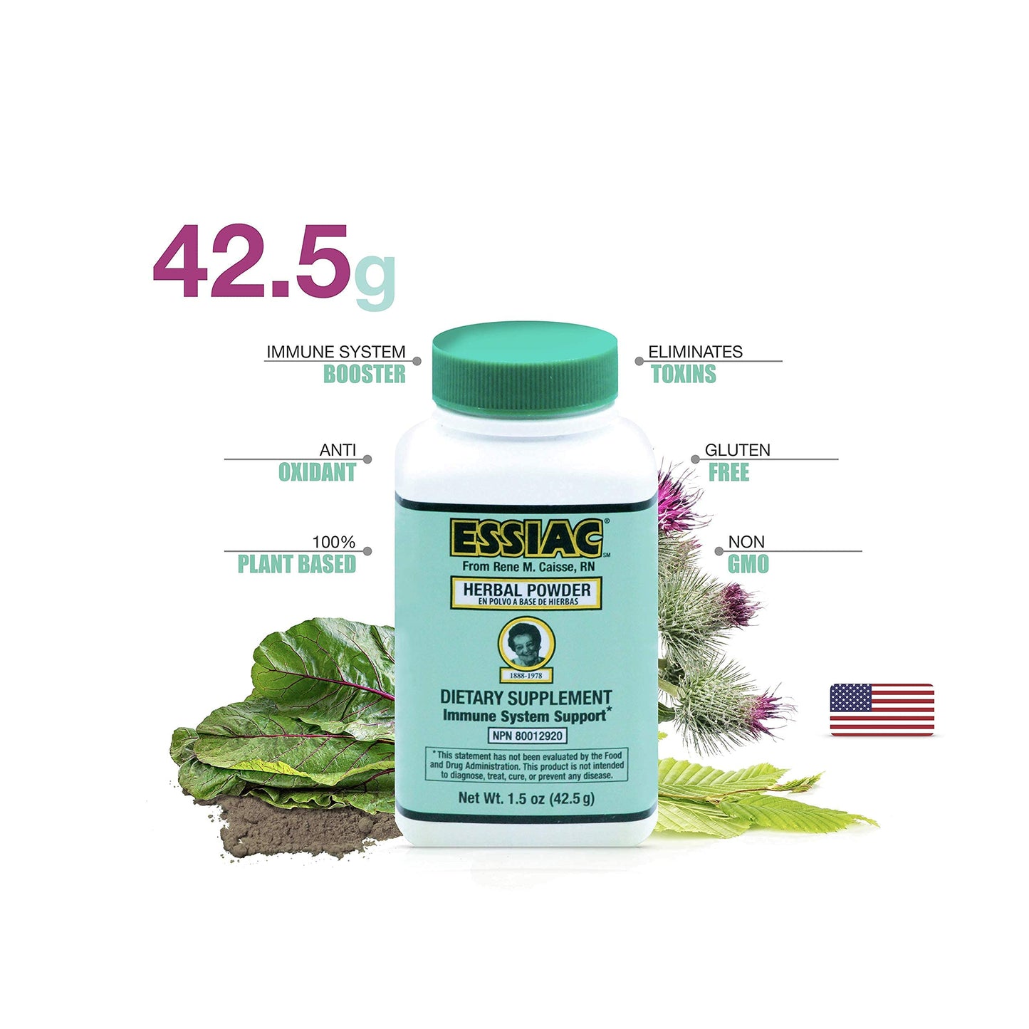 Essiac All-Natural Tea Powder & Organic Wild-Crafted Daily Drops, 2-Pack