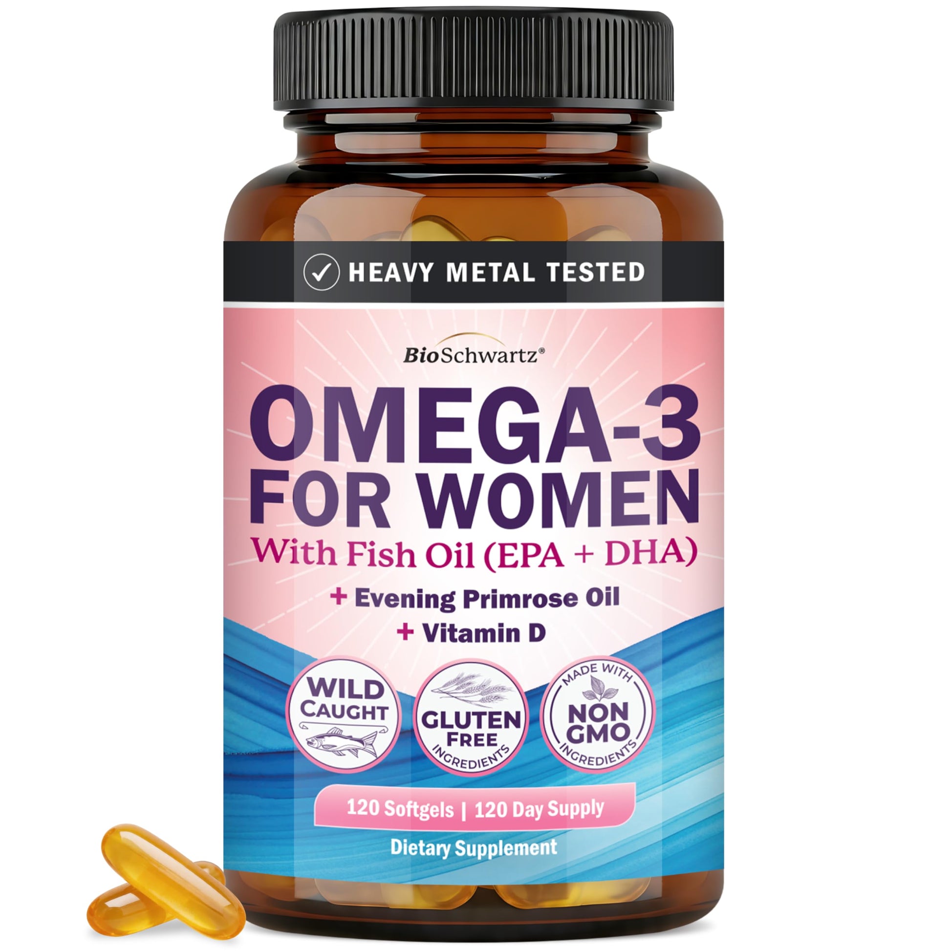 BioSchwartz Fish Oil Omega-3 Capsule 120 Count