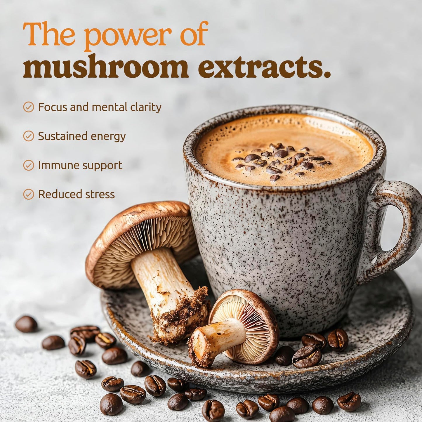 MATCHA DNA 10-in-1 USDA Certified Organic Mushroom Coffee Instant Powder, 265