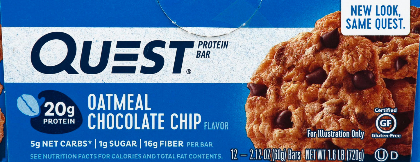 Quest Protein Bar Oatmeal Chocolate Chip, 1 Count