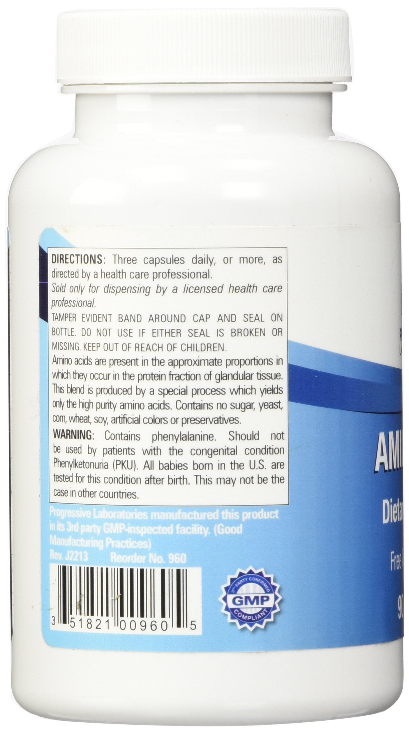 Progressive Laboratories Amino Blend Supplement Capsule 90 Count