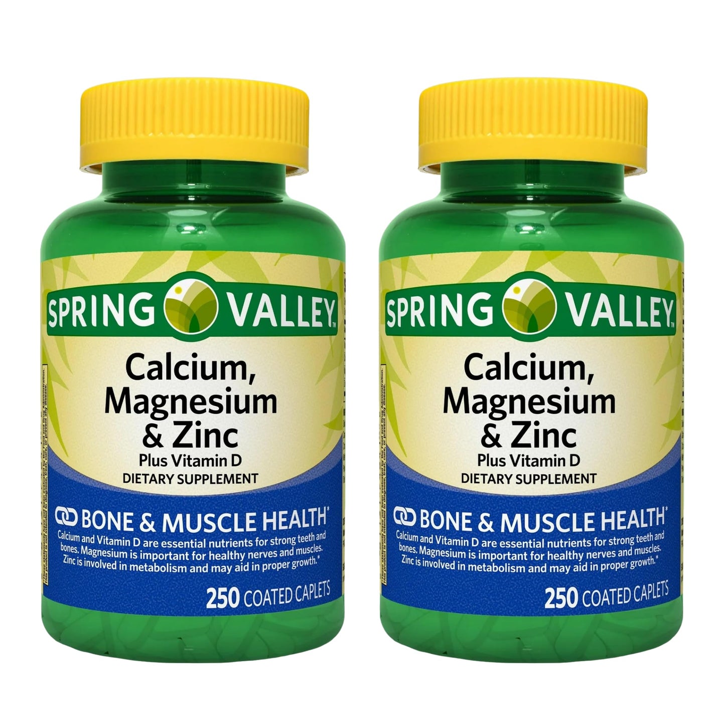 Generic Calcium, Magnesium, Zinc Plus Vitamin D3 Dietary Supplement, 500 Tablets