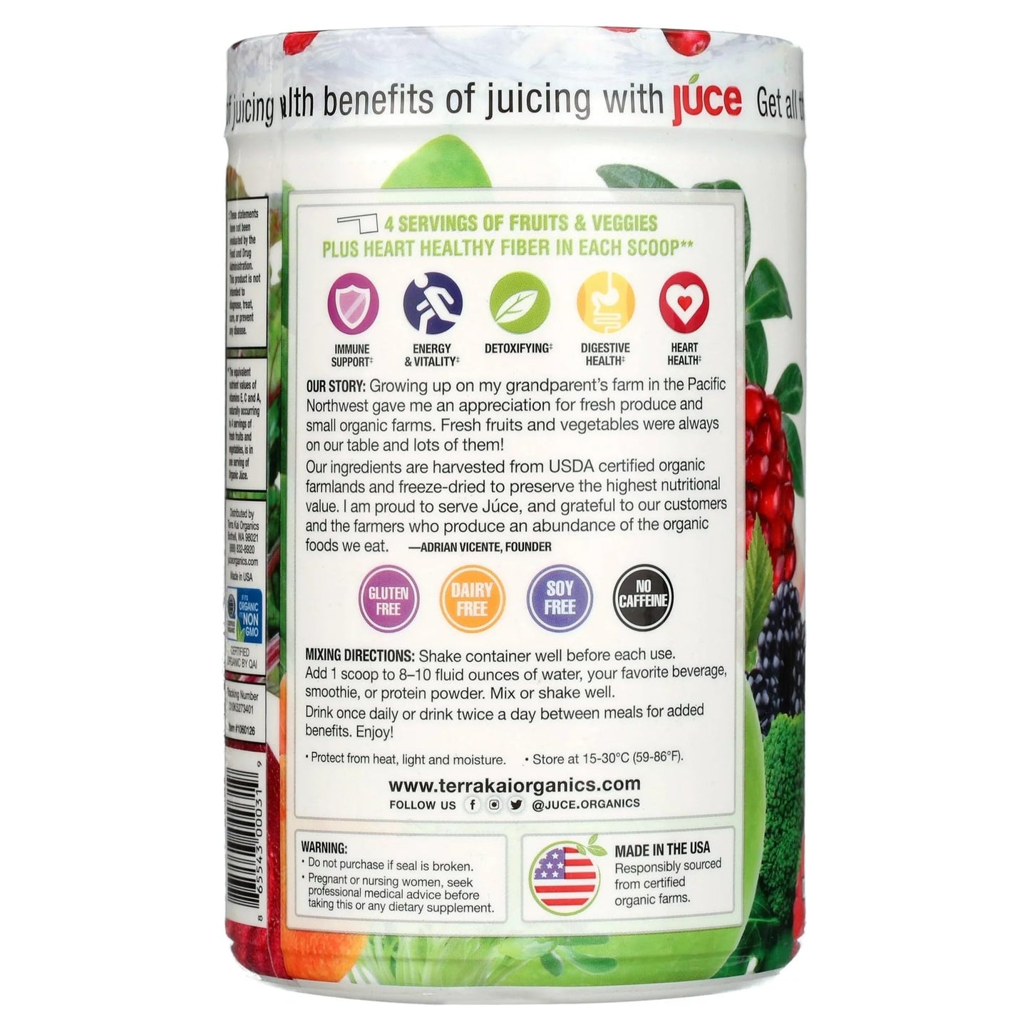 Terra Kai Garden Berry Super Fruit & Veggie Vitamin Blend Powder 5