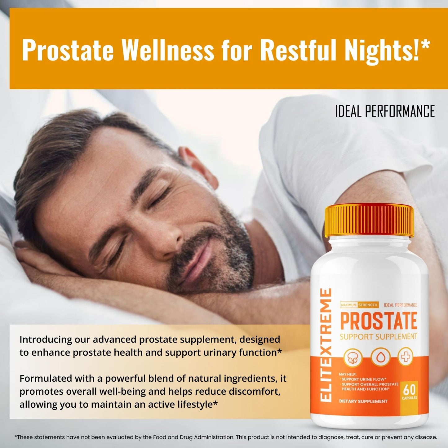 Ideal Performance Elite Extreme Prostate Capsules, 60 Capsules