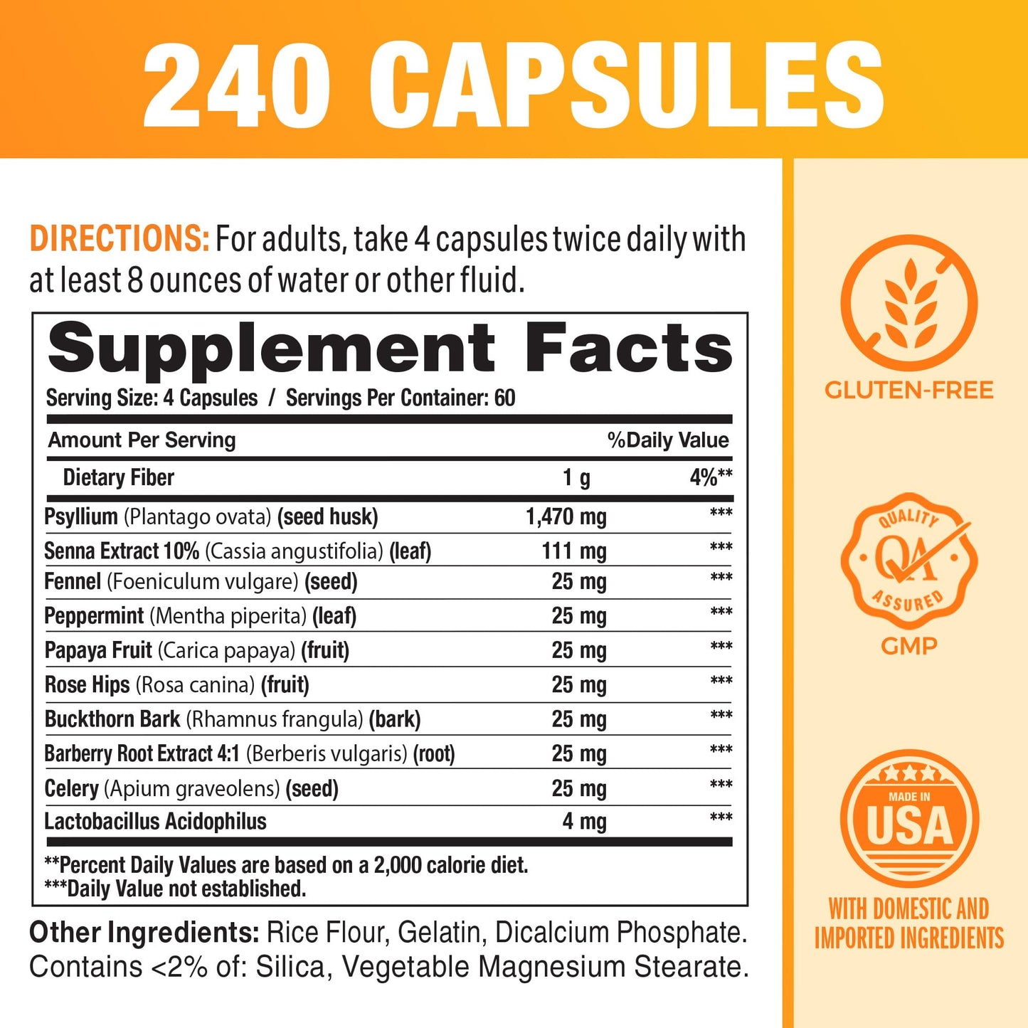 Vitamin World Colon Cleanse Capsules, 240 Count