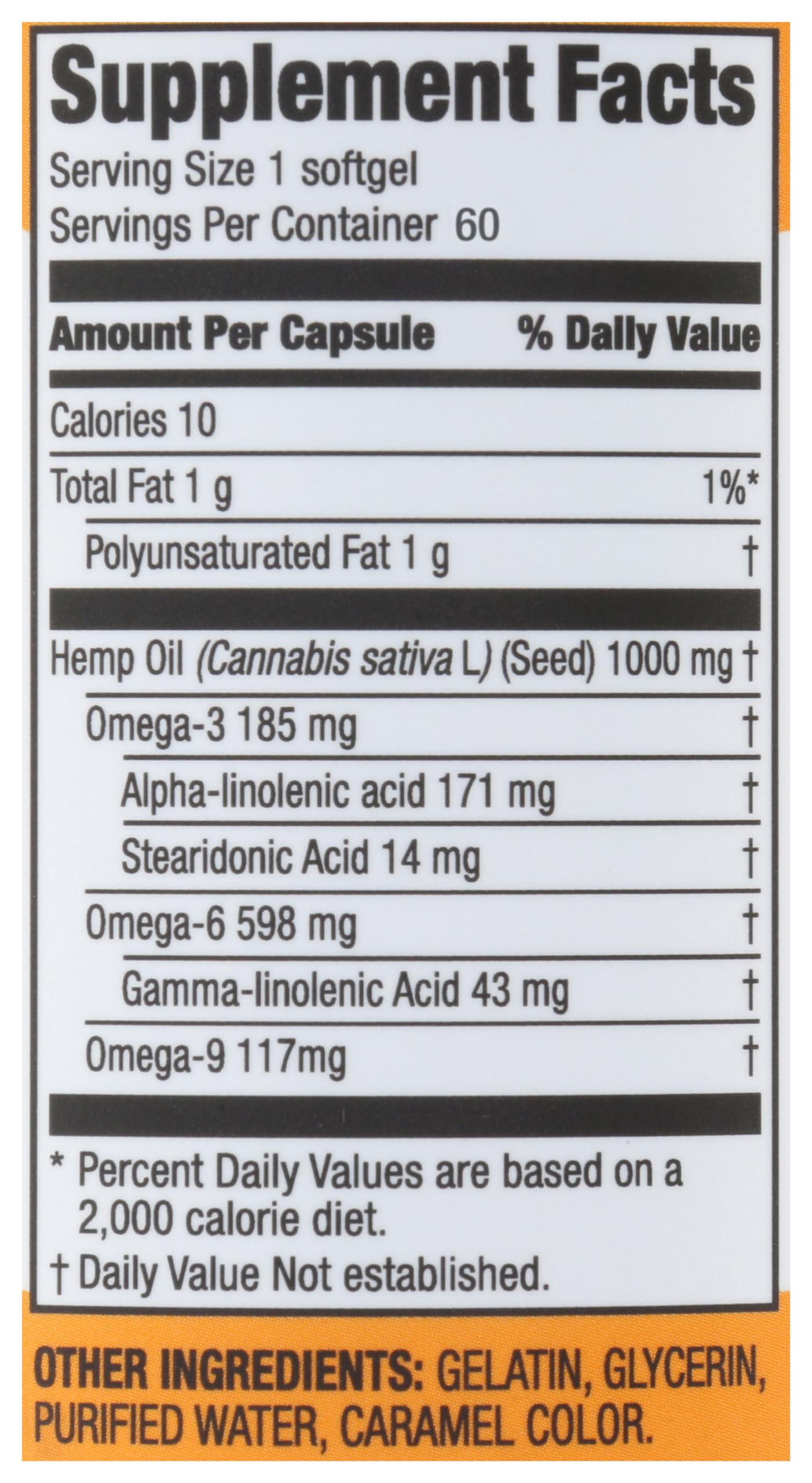 Manitoba Harvest Hemp Seed Oil Softgels 720 Count