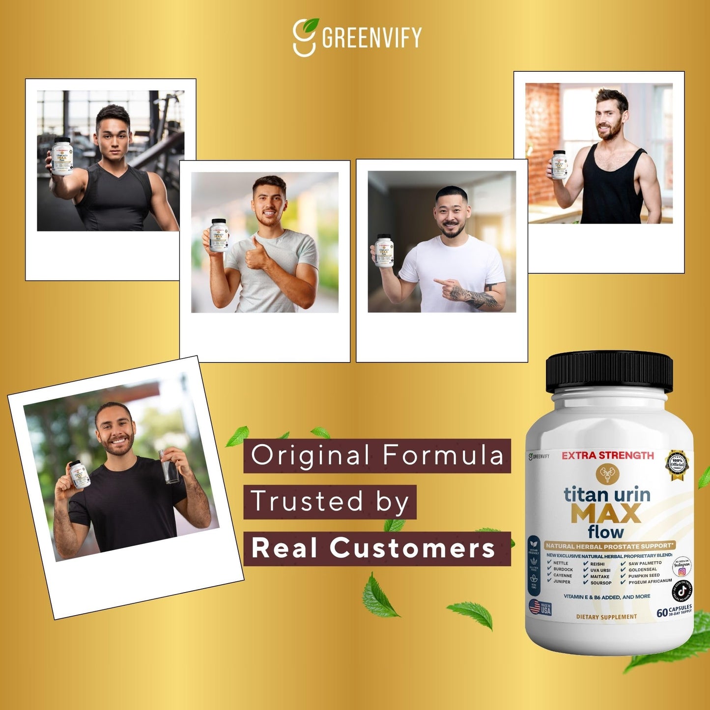 GREENVIFY Flash Fast Max Supplement, 60 Capsules