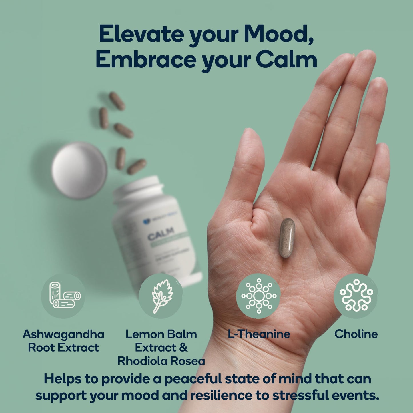 Nedley Health Calm Supplement Capsule, 60 Count