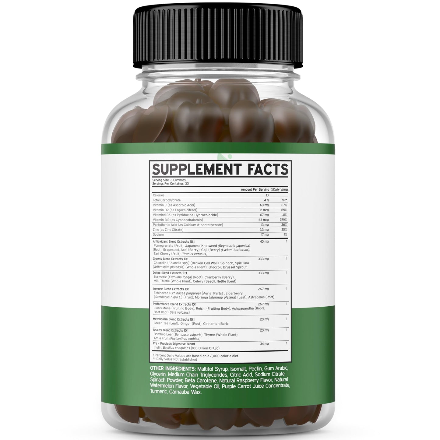 DORADO NUTRITION Fruit and Veggies Supplement 120 Gummies