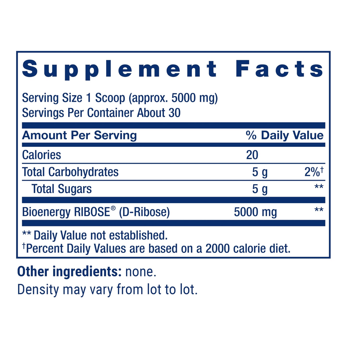 Life Extension D-Ribose Powder 5.29 oz