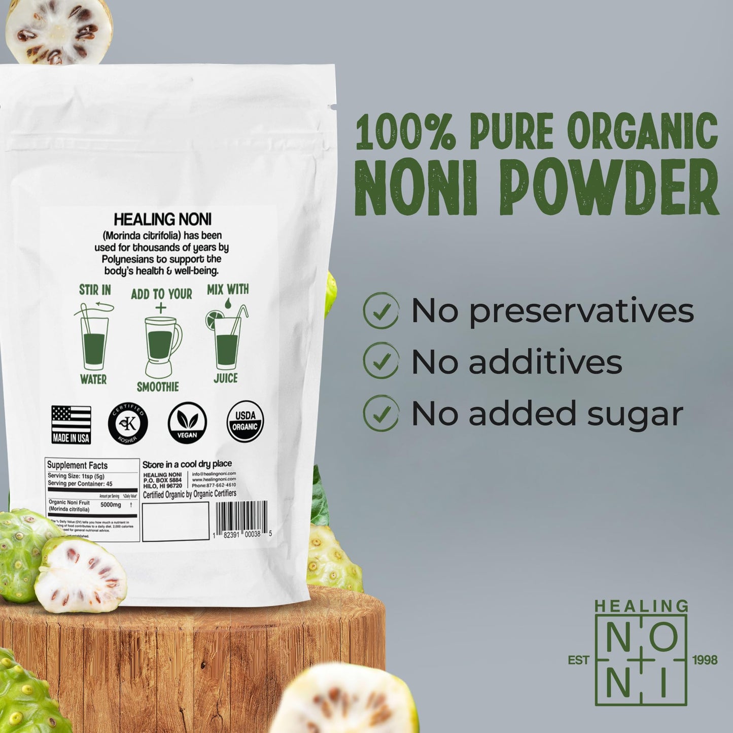 Healing Noni Noni Powder 8 oz