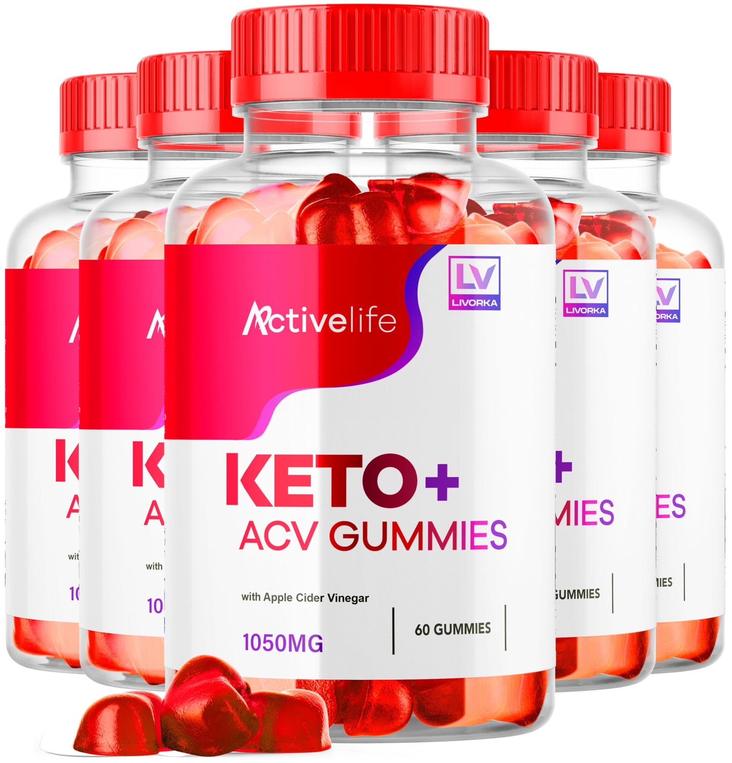 LIVORKA ActivLife Keto ACV Gummies Advanced Formula, 300 Gummies