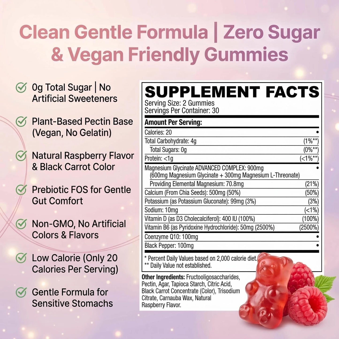 Biduka 900mg Magnesium Glycinate Gummies, 65 Count