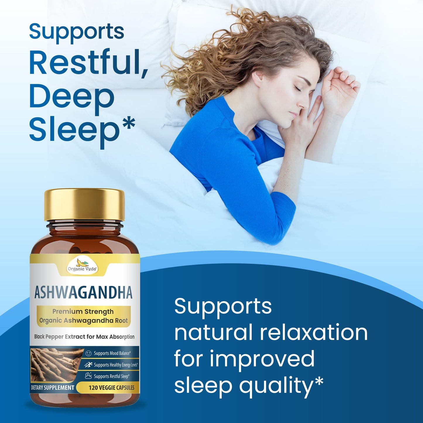Organic Veda Ashwagandha Capsules 120