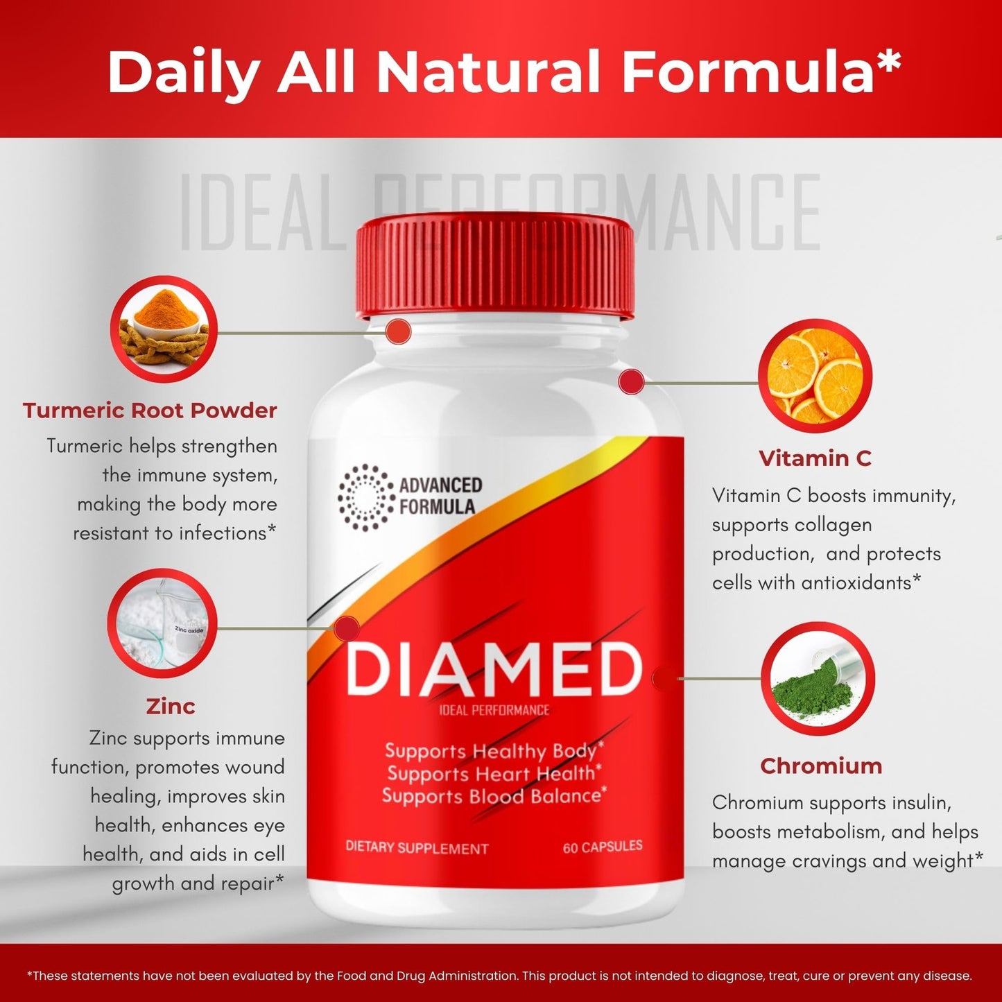 IDEAL PERFORMANCE Diamed Capsule 60 Count