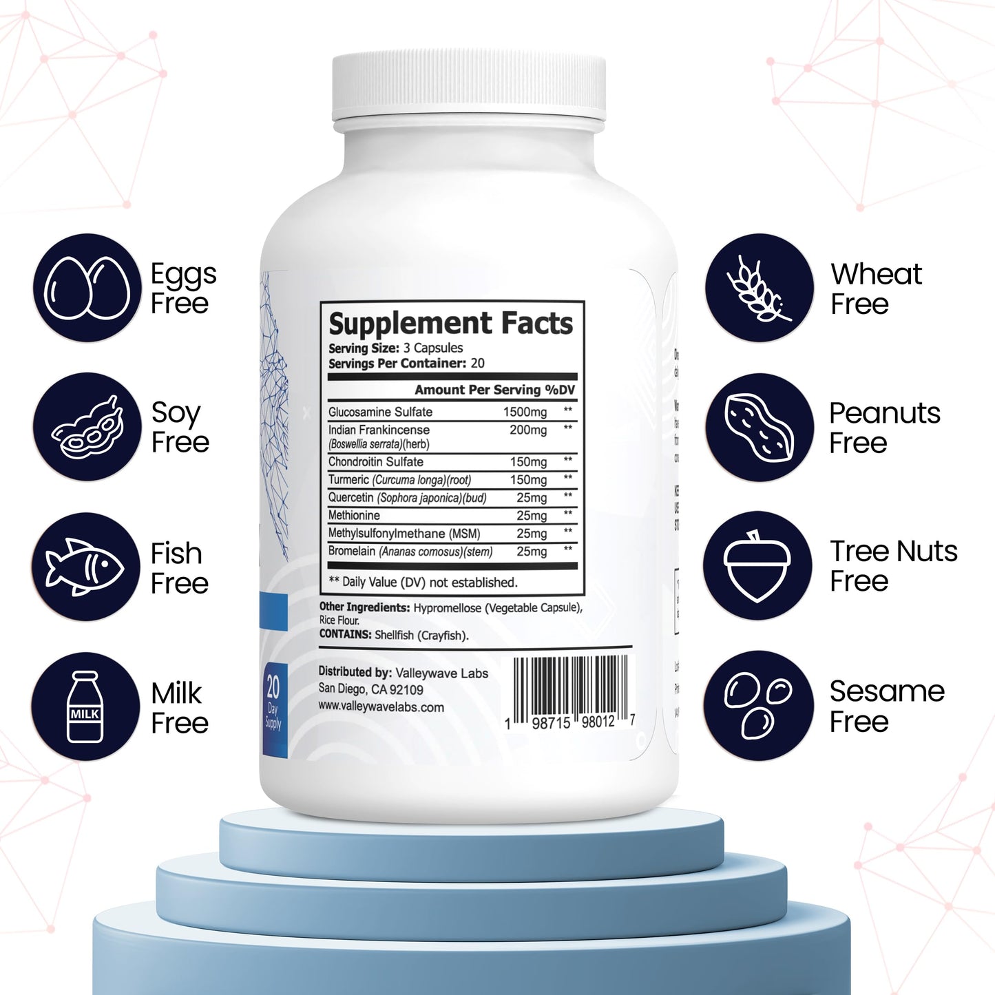 Valleywave Labs Ultra Joint Flex Advanced Joint Support Capsule, 60 Count