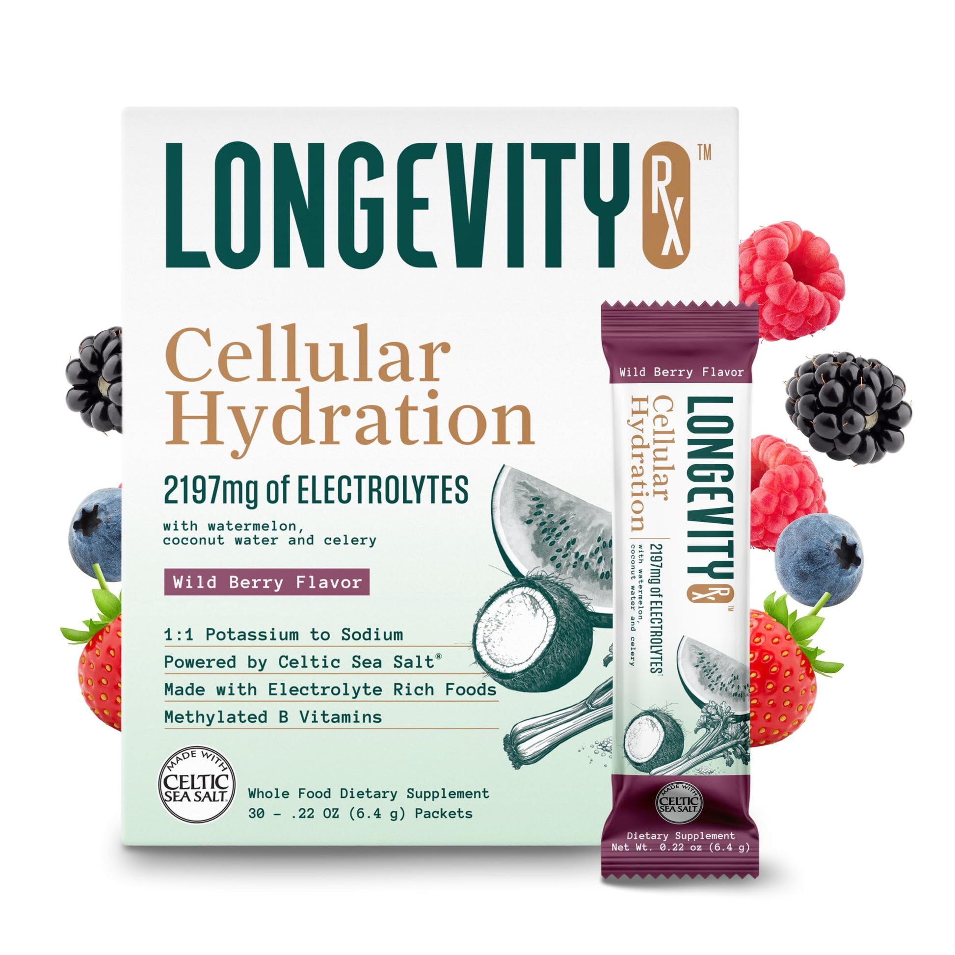 Longevity Rx Cellular Hydration Electrolyte Powder 6.6