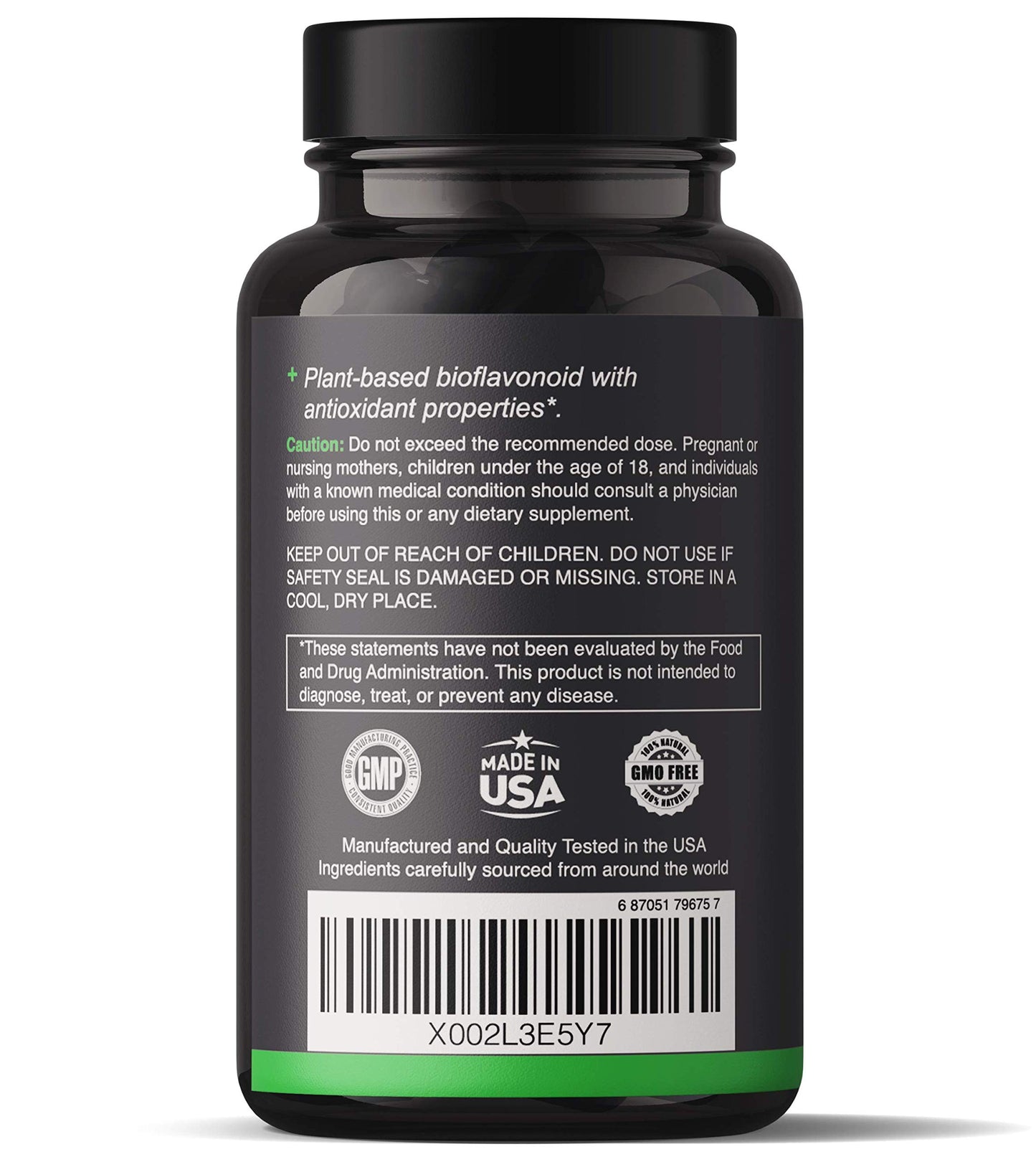 Natgrown Quercetin with Bromelain Supplement Complex Capsule, 240 Count