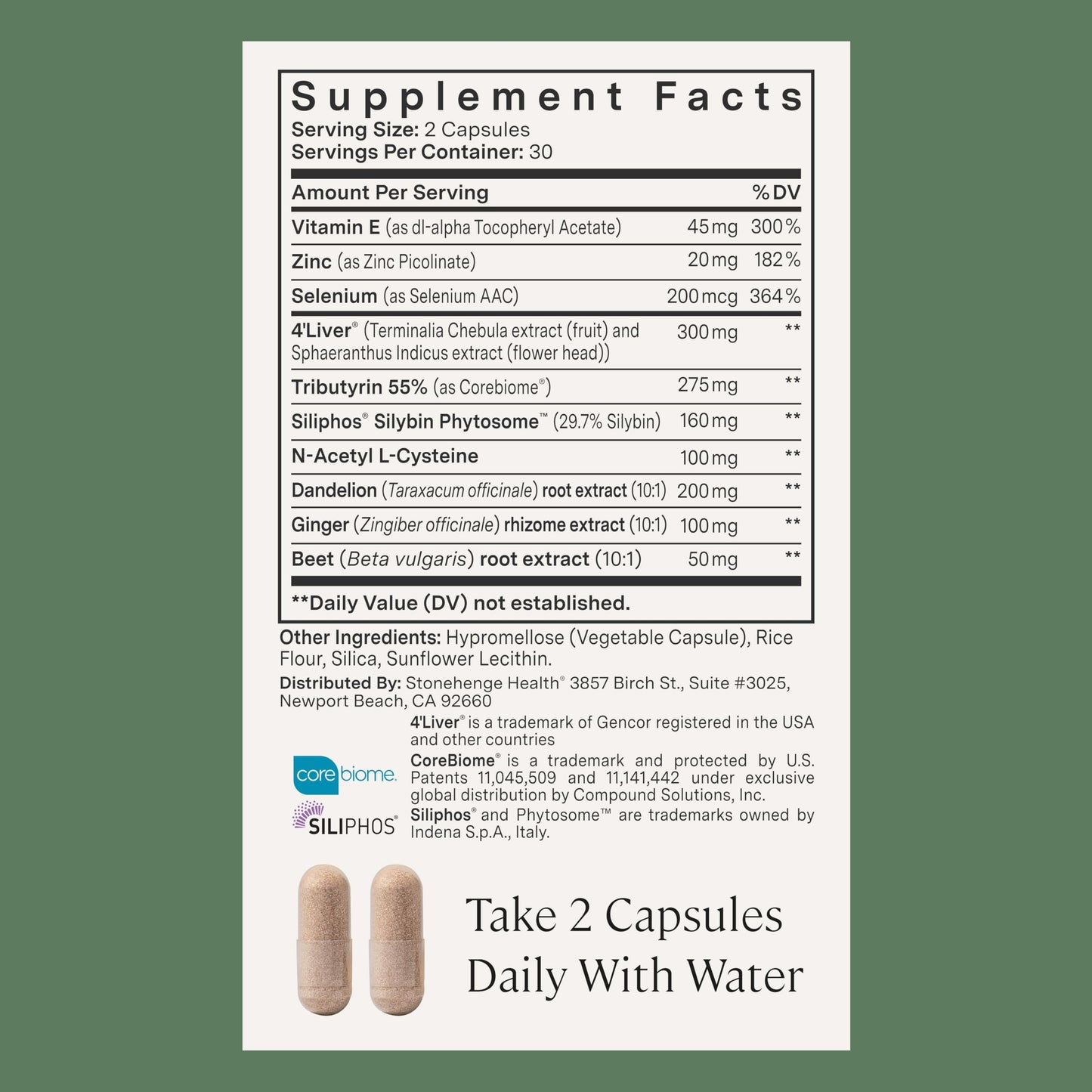 Stonehenge Health Dynamic Liver Support Siliphos® Milk Thistle+ Capsule 60 Capsules