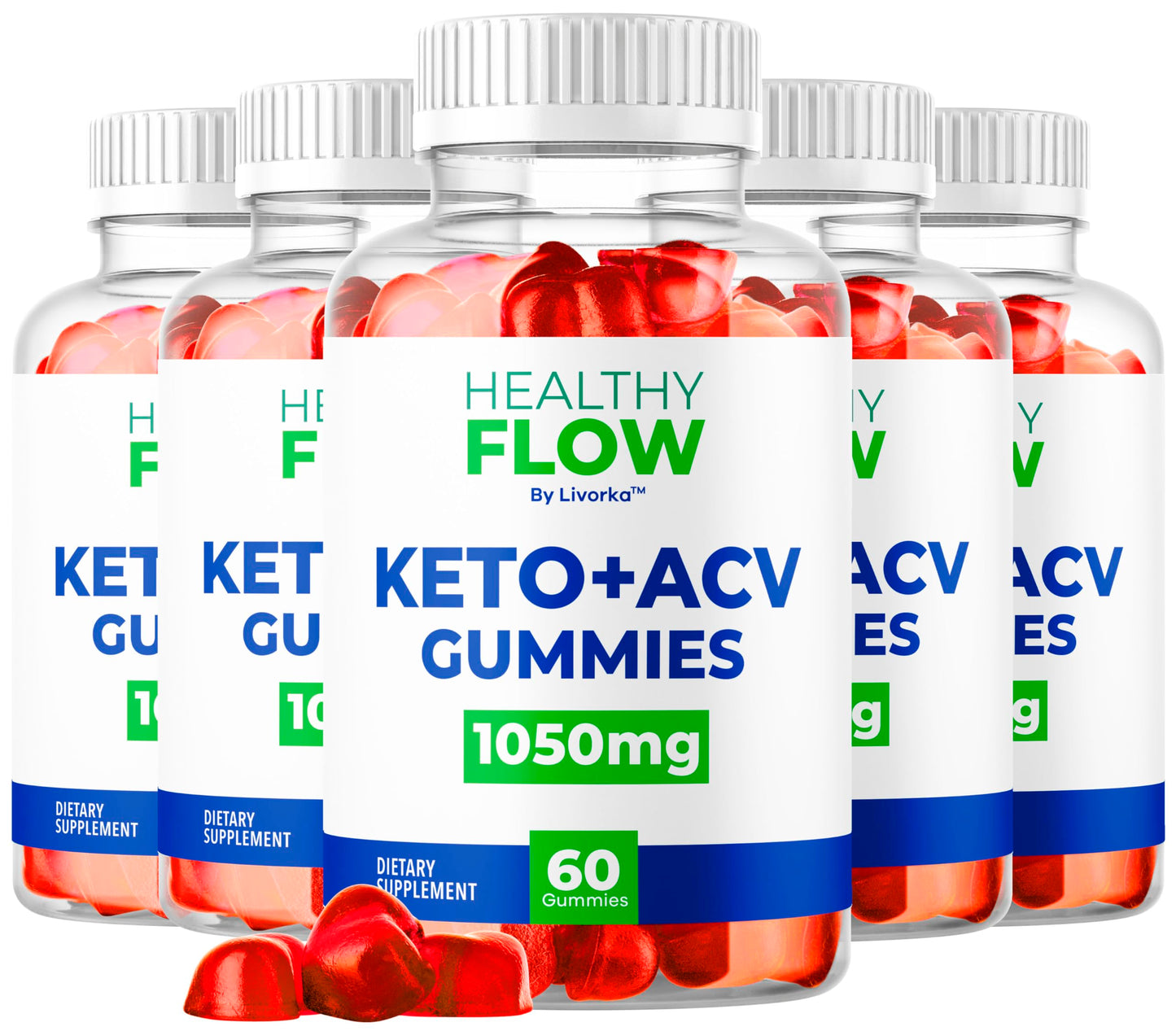 LIVORKA Healthy Flow ACV Gummies Advanced Formula, 300 Gummies