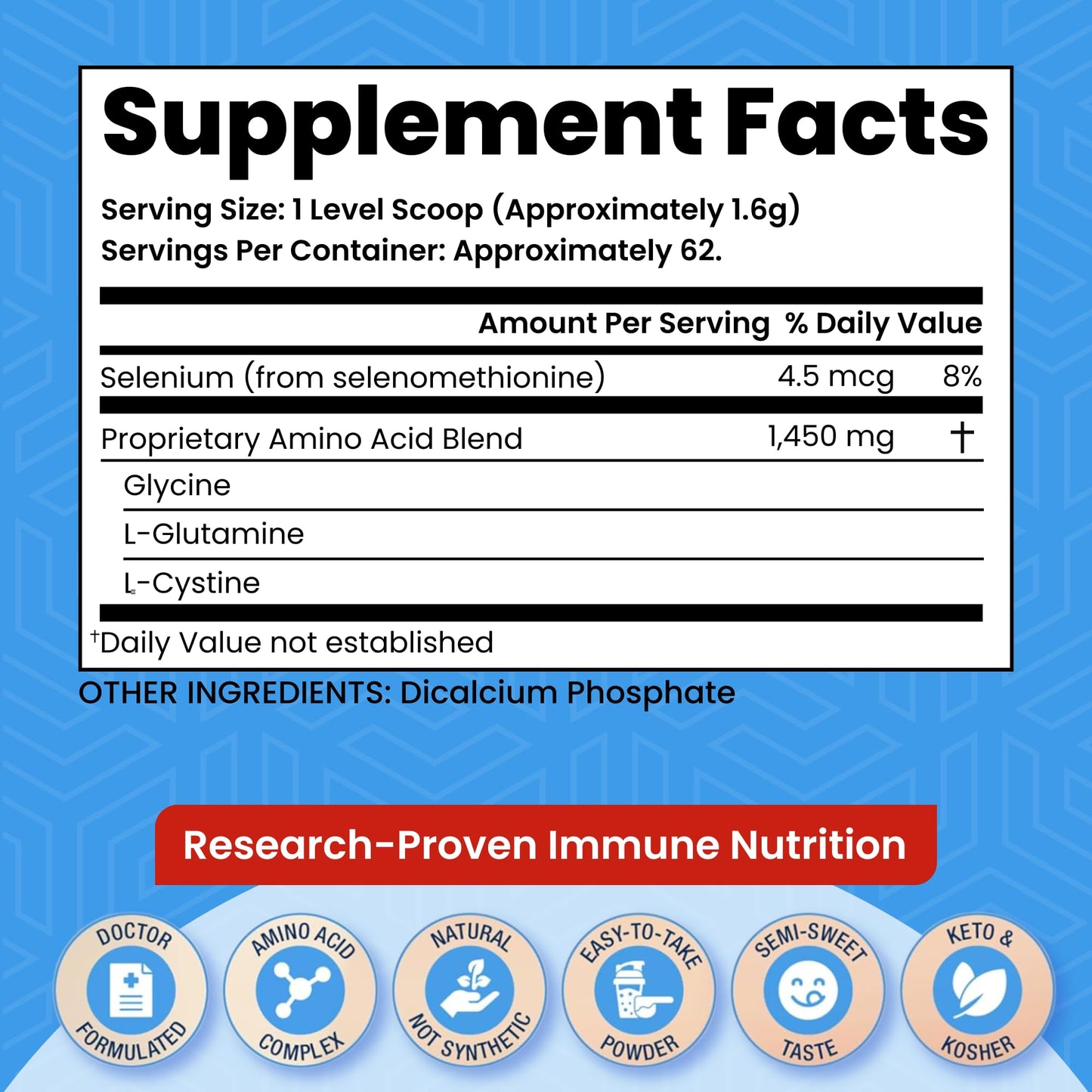 ProImmune Glutathione Powder Precursor Immune Formulation 200, Powder, 3.5