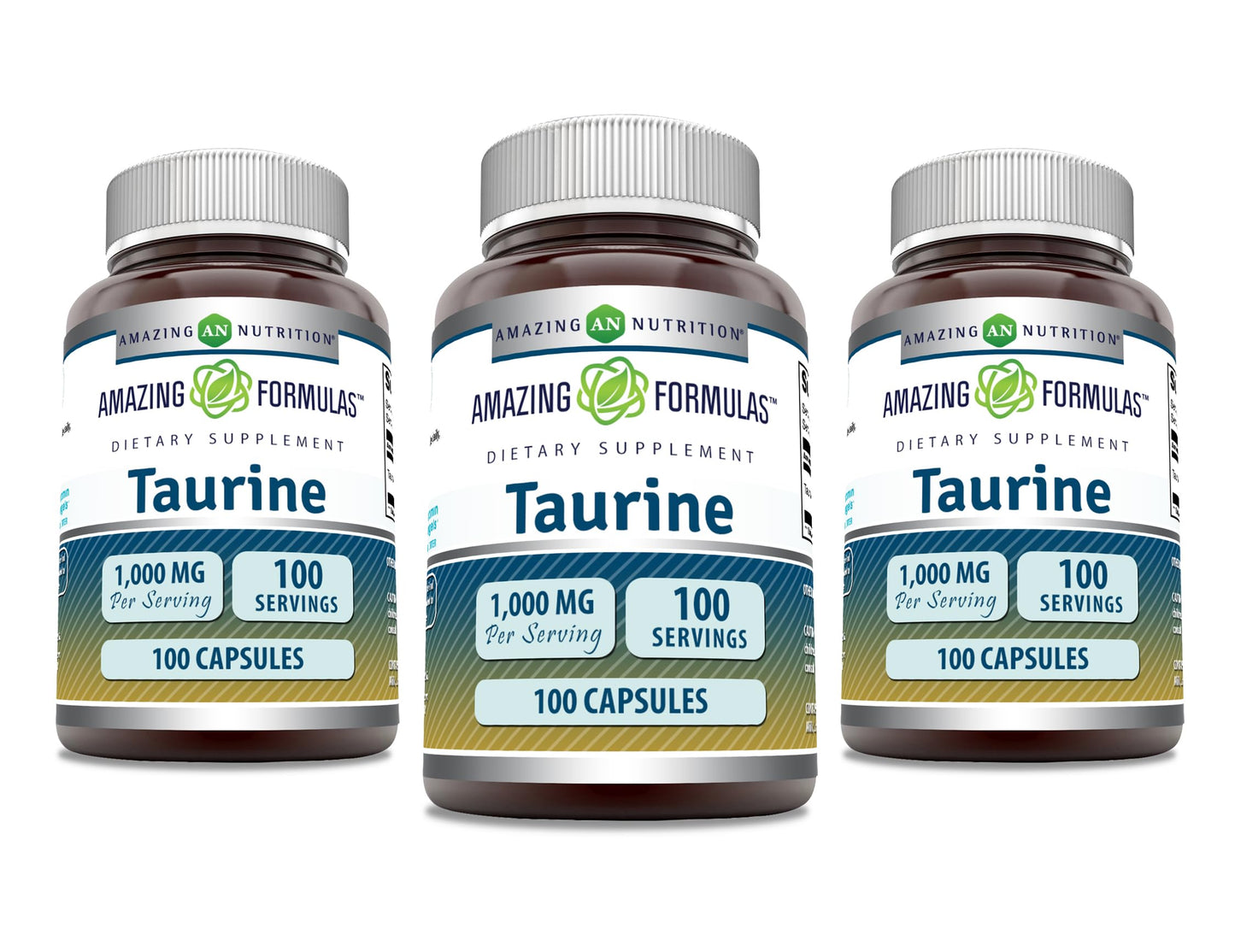 Amazing Nutrition Taurine 1000 Mg Capsules, 300 Count