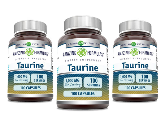 Amazing Nutrition Taurine 1000 Mg Capsules, 300 Count