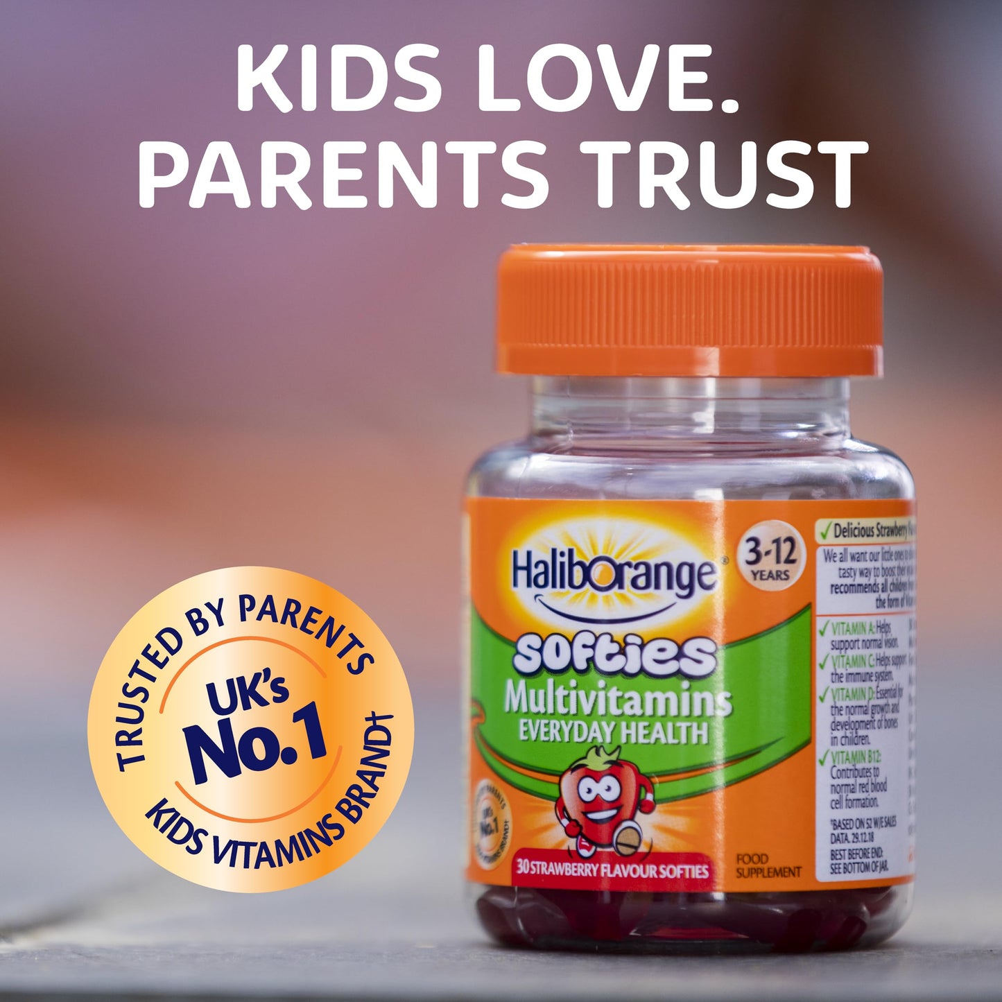 Haliborange Kids Multivitamin Strawberry Softies Capsule 1 Count