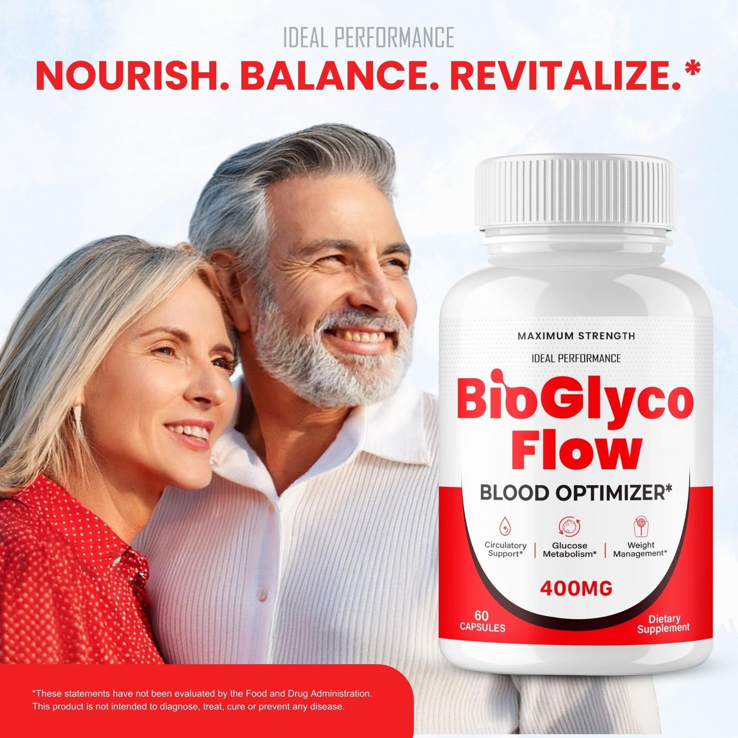 IDEAL PERFORMANCE BioGlyco Flow Capsules, 180 Count