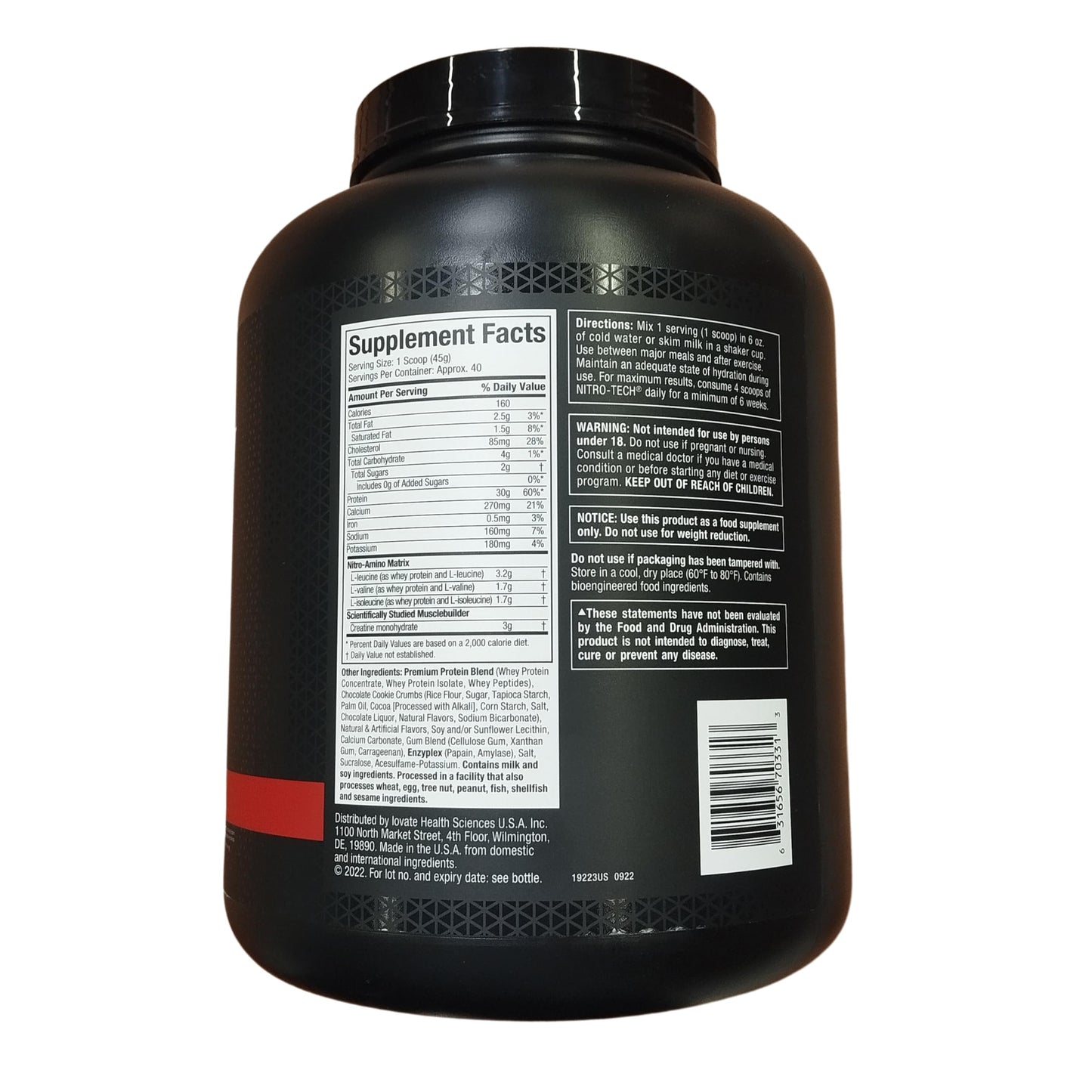 Muscletech Nitro-Tech Whey Protein Powder