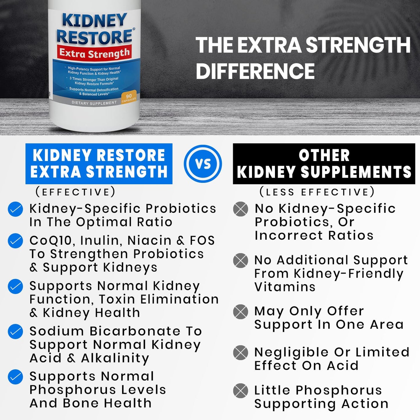Kidney Restore Kidney Cleanse Detox & Repair Capsule 90 Count