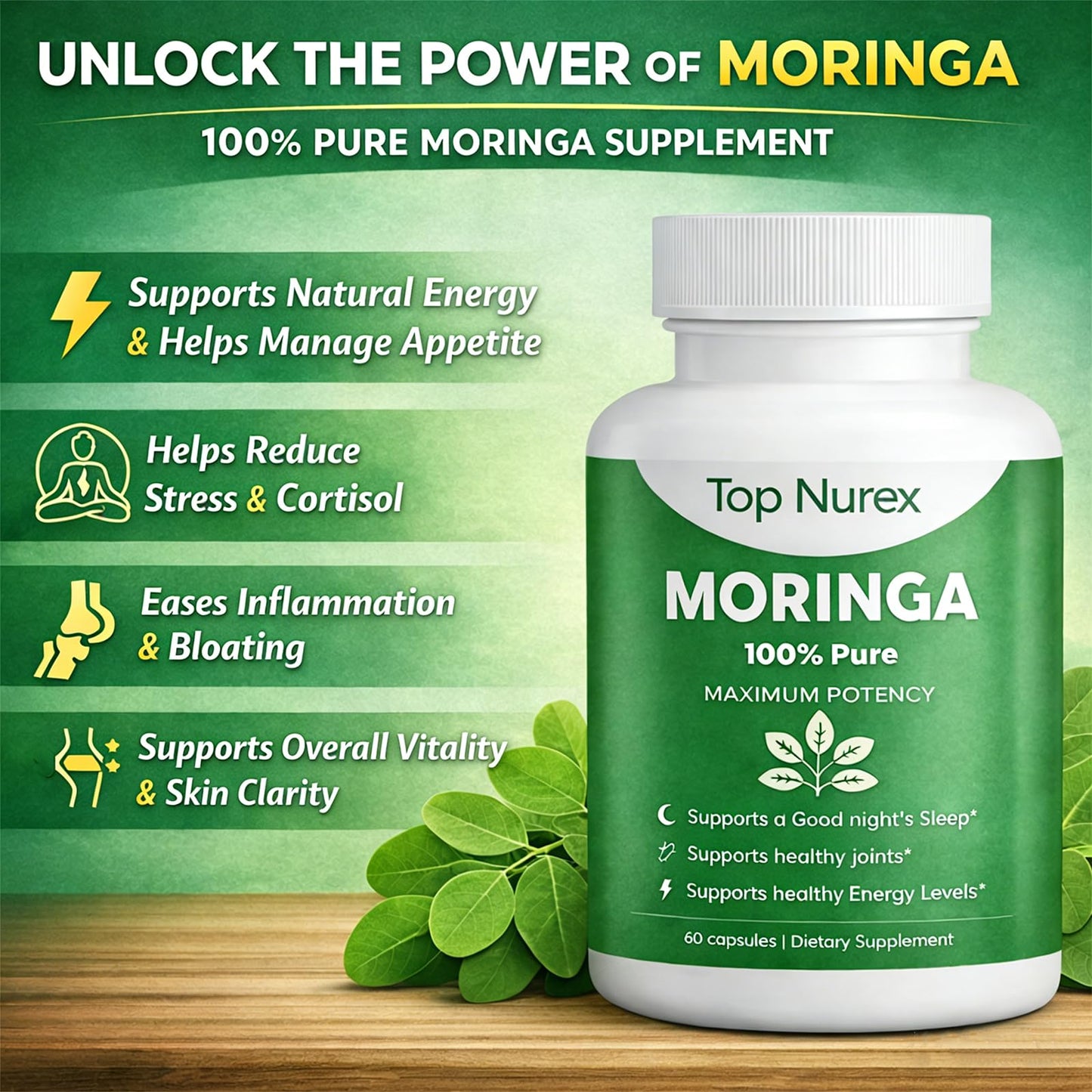 Top Nurex Moringa Capsules 60 Count