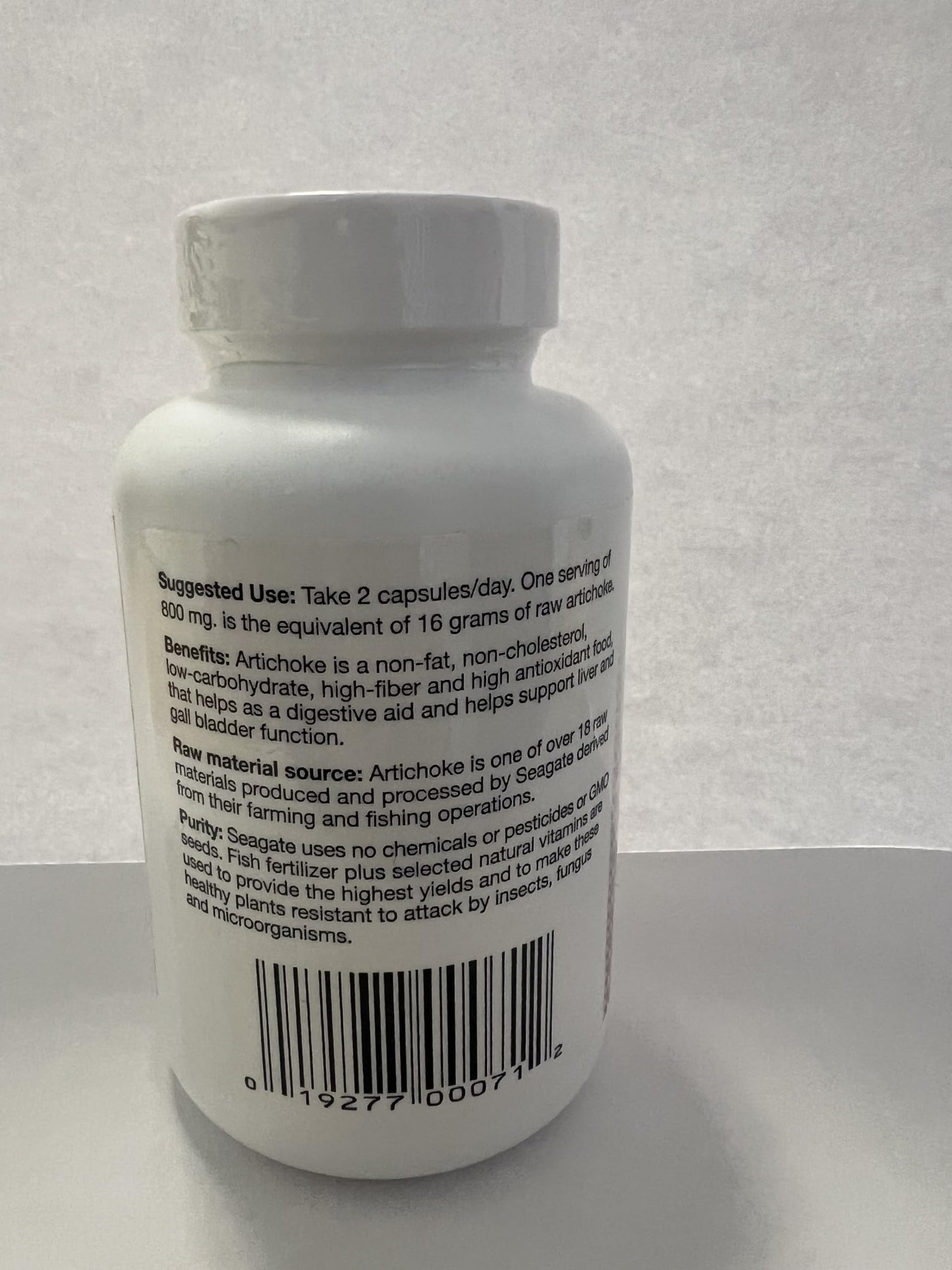 Seagate Products Artichoke 400 mg Capsules, 100 Count