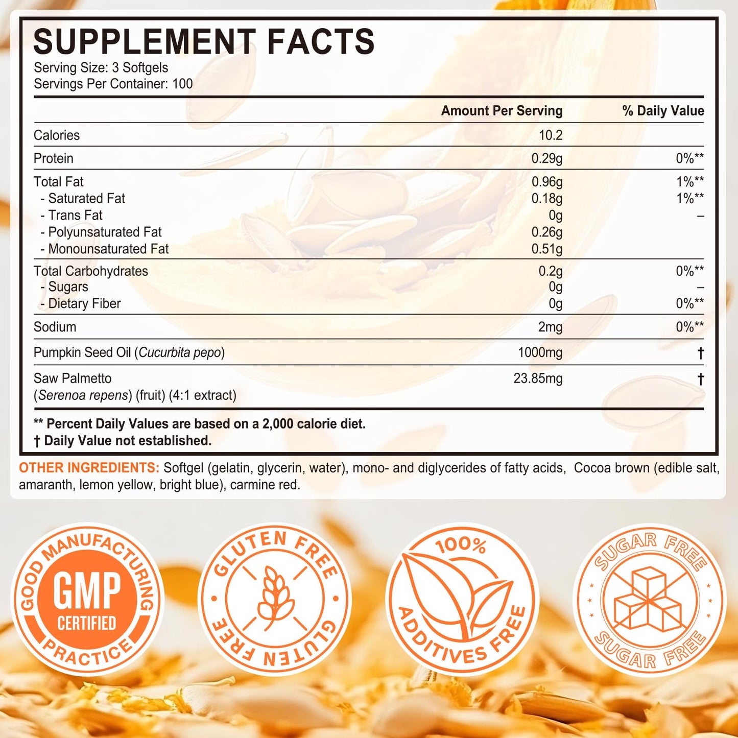 IFUDOIT Pumpkin Seed Oil with Saw Palmetto Softgels 300