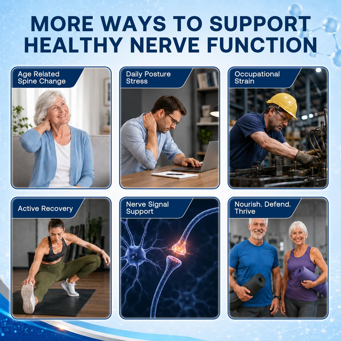 Hovika Neuropathy Support Supplement for Sciatic Nerve Health Softgels, 180 Softgels