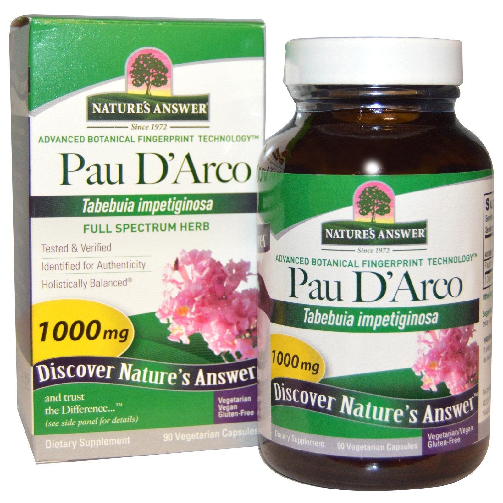 Nature's Answer Pau D'Arco Inner Bark Capsules 90 Count