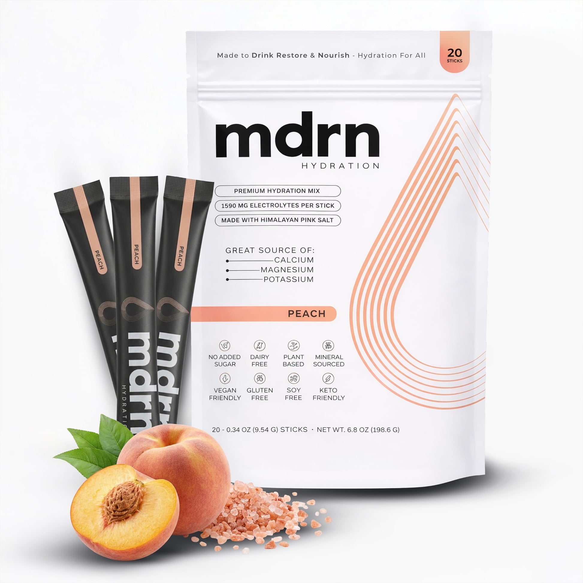 MDRN Hydration Zero Sugar Electrolytes Powder 7 oz