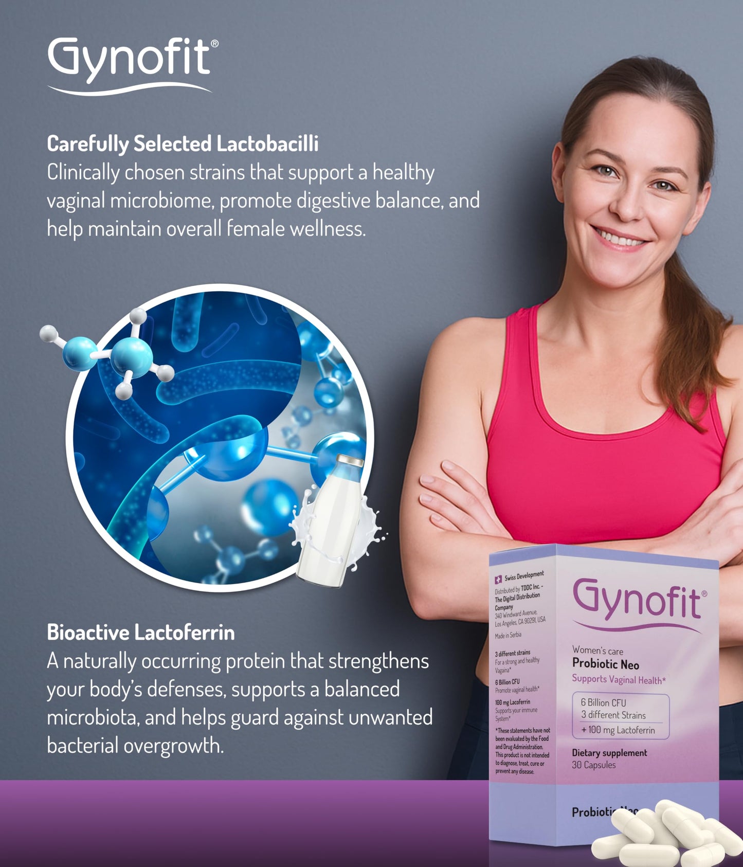 Gynofit Probiotic Neo Veggie Capsules, 30 Capsules